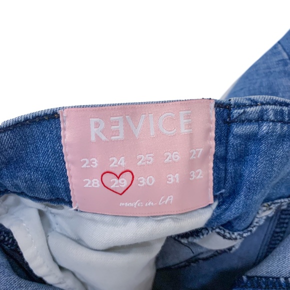 Revice Denim High Waisted Flare Women's Heart Butt Size 29x32 RN 150079 - Picture 8 of 9